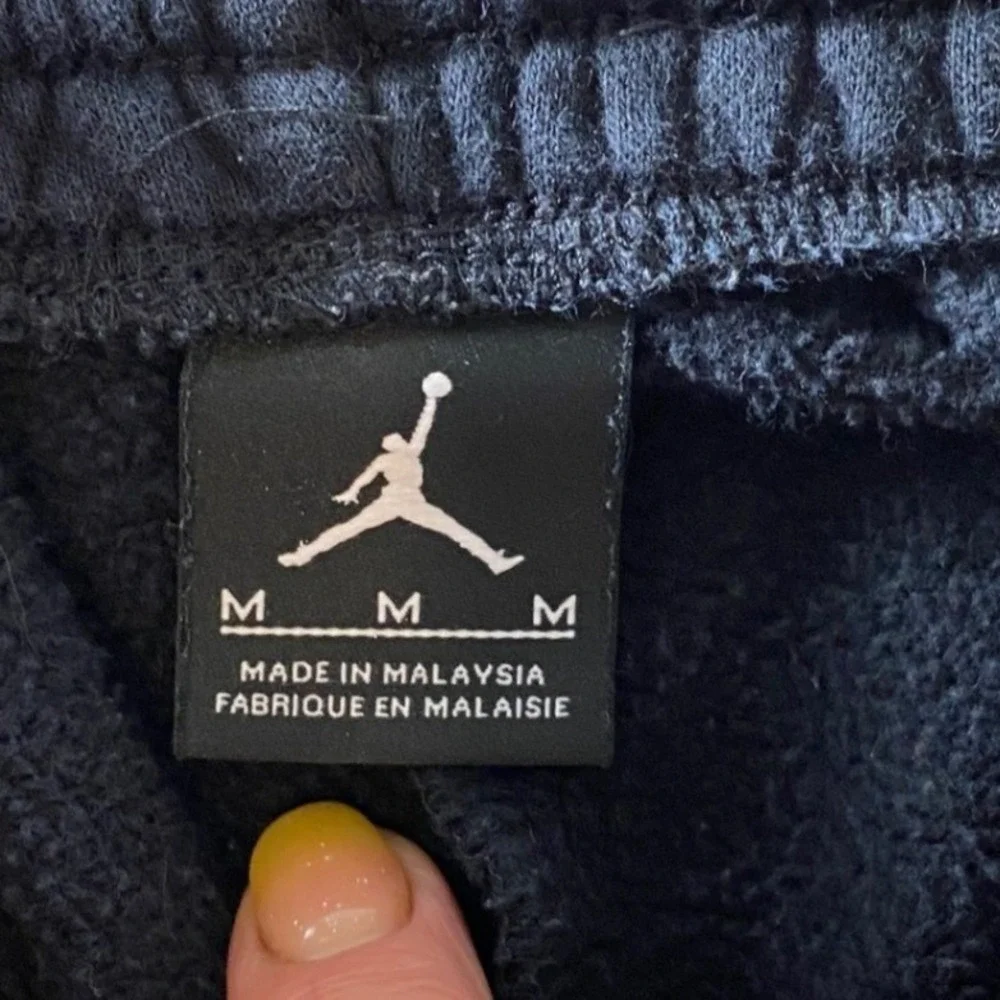 Jordan Jogger‎ Pants Mens Medium Black Excellent Fleece Mixed Media